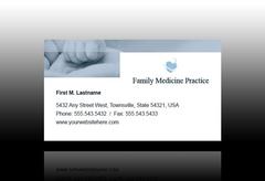 family-medical-clinic-business card-template